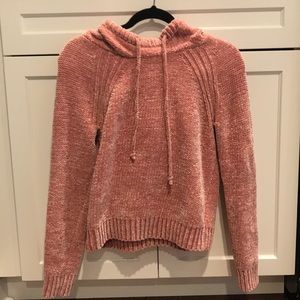 Cozy Hooded Gap Sweater; women’s